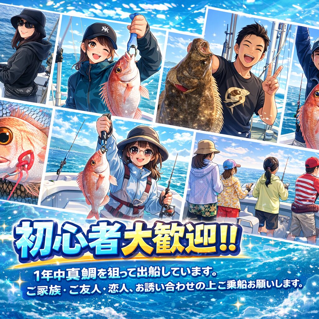 和歌山 タイラバ チャーター 遊漁船『ATOM』